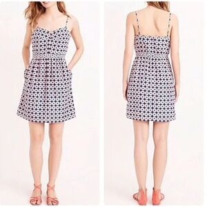 J.Crew Seaside printed Cami Dress size 2